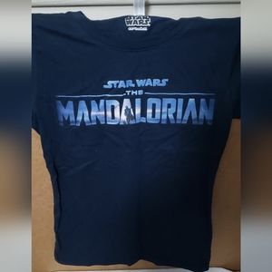 Star Wars ‘The‎ Mandalorian’ Tee Girls size XL Navy Blue